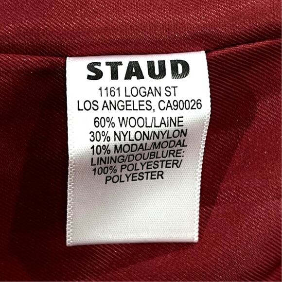 NWT NEW STAUD Serge Wool BlendCoat - Picture 11 of 11